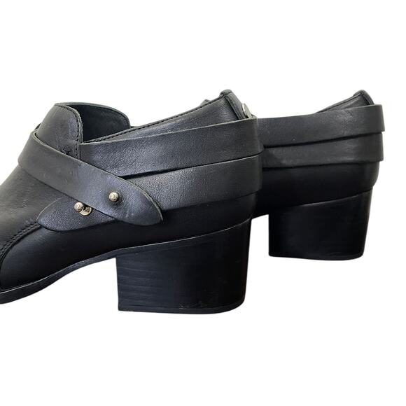 Rag & Bone Harley Boots Black Leather US Women’s 8 Low Top Chic Ankle Bootie - Picture 3 of 10